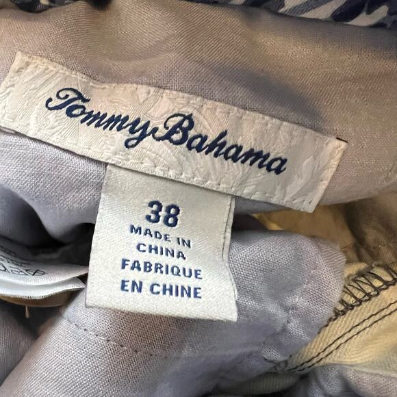 Tommy Bahama Shorts Mens 38 Gray Pleated Silk Beach Outdoor Activewear - Picture 4 of 9